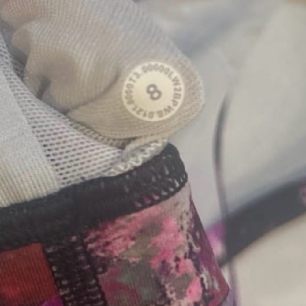 lululemon tote & Pink & Purple Floral Scoop Sports Bra free tote bag - Picture 6 of 7